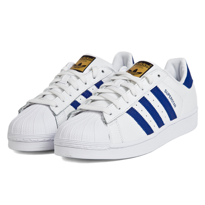 Superstar casual shoes shell straight shoes-White/Blue