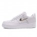AIR FORCE 1 '07 LX AF1 Running Shoes-White/Silver_11776