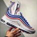 Air Max 97 Bullet Running Shoes-White/Blue_10123