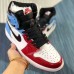 Crossover Air Jordan 1 Fearless Running Shoes-Blue/White_94607