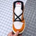 Air Jordan 1 Retro High OG Basketball Shoes-White/Orange_30115