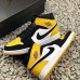 Air Jordan 1 MID "Yellow TOE" Running Shoes-Yellow/White_23213
