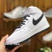 AIR FORCE 1 MID 07 AF1 Running Shoes-White/Black_42619