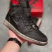 CLOT x Air Jordan 1 Mid “Fearless” AJ1 Running Shoes-All Black_80583