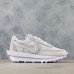 Sacai x LVD Waffle Daybreak Running Shoes-All White_89378