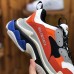 Balenciaga Triple-S Sneaker 17FW Clunky Sneaker triple Running Shoes-Gray/Orange_95616