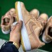 Air Force 1 Low Clot Rose Gold Silk AF1 Running Shoes-Gold/White_37902