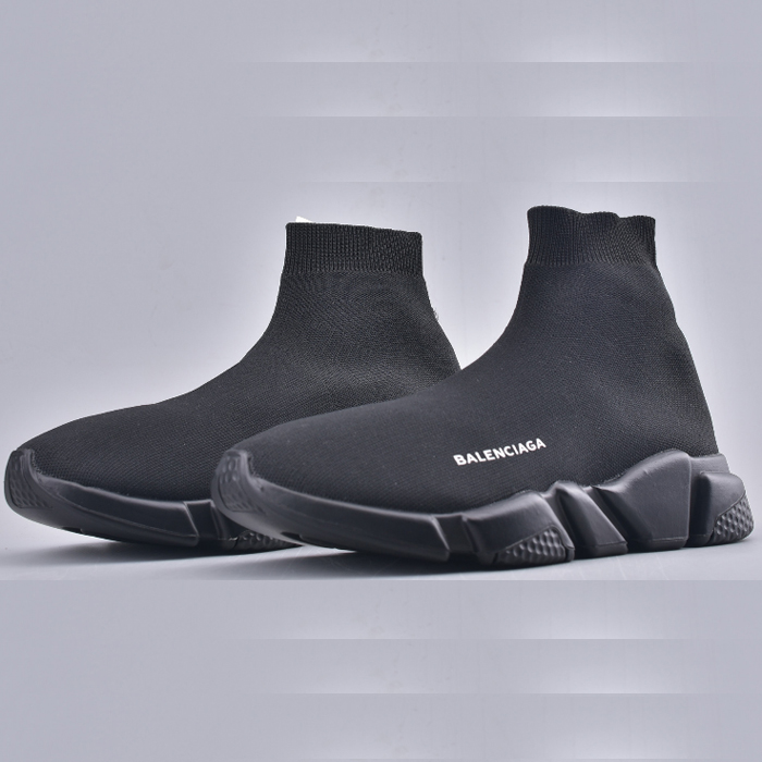 Balenciaga Speed stretch-knit Mid sneakers Running Shoes-All Black