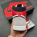 Crossover Air Jordan 1 Light Smoke Grey Running Shoes-White/Gray-2094342