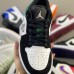 Crossover Air Jordan 1 Retro Low AJ1 Running Shoes-Black/White-9617097