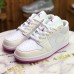 Crossover AIR JORDAN 1 MID GS AJ1 Running Shoes-White/Pink-6308371