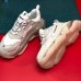 Balenciaga Triple-S Sneaker 17FW ins Running Shoes-White/Gray-9912287
