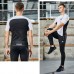 Adidas 3 Piece Set Quick drying For men's Running Fitness Sports Wear Fitness Clothing men Training Set Sport Suit-373940