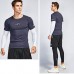 Under Armour 3 Piece Set Quick drying For men's Running Fitness Sports Wear Fitness Clothing men Training Set Sport Suit-1423876