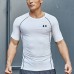 Under Armour 3 Piece Set Quick drying For men's Running Fitness Sports Wear Fitness Clothing men Training Set Sport Suit-4780054
