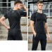 Adidas 3 Piece Set Quick drying For men's Running Fitness Sports Wear Fitness Clothing men Training Set Sport Suit-3773093