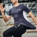 Under Armour 2 Piece Set Quick drying For men's Running Fitness Sports Wear Fitness Clothing men Training Set Sport Suit-9353212