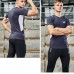 Adidas 3 Piece Set Quick drying For men's Running Fitness Sports Wear Fitness Clothing men Training Set Sport Suit-4684569