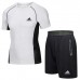 Adidas 2 Piece Set Quick drying For men's Running Fitness Sports Wear Fitness Clothing men Training Set Sport Suit-1010793