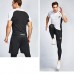 Adidas 4 Piece Set Quick drying For men's Running Fitness Sports Wear Fitness Clothing men Training Set Sport Suit-9830970