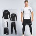 Under Armour 5 Piece Set Quick drying For men's Running Fitness Sports Wear Fitness Clothing men Training Set Sport Suit-9010017