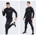 Adidas 4 Piece Set Quick drying For men's Running Fitness Sports Wear Fitness Clothing men Training Set Sport Suit-2802282