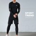 Under Armour 4 Piece Set Quick drying For men's Running Fitness Sports Wear Fitness Clothing men Training Set Sport Suit-1846268