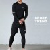 Under Armour 4 Piece Set Quick drying For men's Running Fitness Sports Wear Fitness Clothing men Training Set Sport Suit-8547003