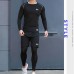 Under Armour 4 Piece Set Quick drying For men's Running Fitness Sports Wear Fitness Clothing men Training Set Sport Suit-1654078