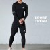 Adidas 4 Piece Set Quick drying For men's Running Fitness Sports Wear Fitness Clothing men Training Set Sport Suit-6046207