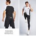 Adidas 4 Piece Set Quick drying For men's Running Fitness Sports Wear Fitness Clothing men Training Set Sport Suit-6824245