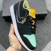 Air Jordan 1 Low Running Shoes-Black/Green-5470651