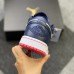 Air Jordan 1 Low Running Shoes-Navy Blue/White-9449068