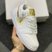 Air Jordan 1 Low Running Shoes-White/Gold-1961562