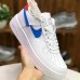 WMNS AIR FORCE 1 '07 LX Running Shoes-White/Blue-7419148