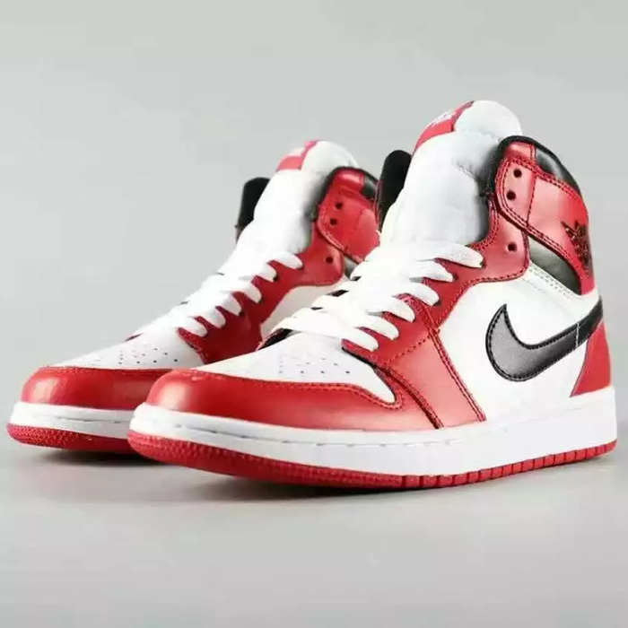 Air Jordan 1 AJ1 Basketball Shoes-White/Red