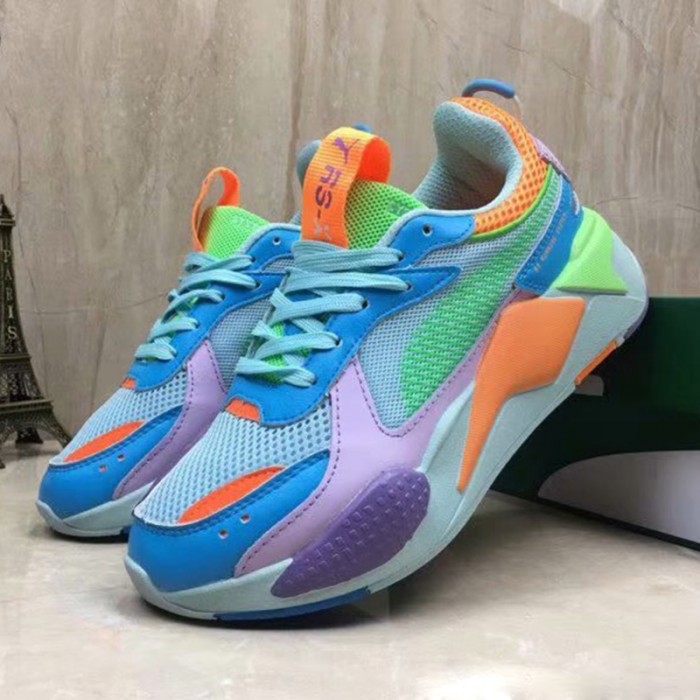 PUMA RS-X Reinvention Retro ulzzang ins Runing Shoes-Green/Blue_96500