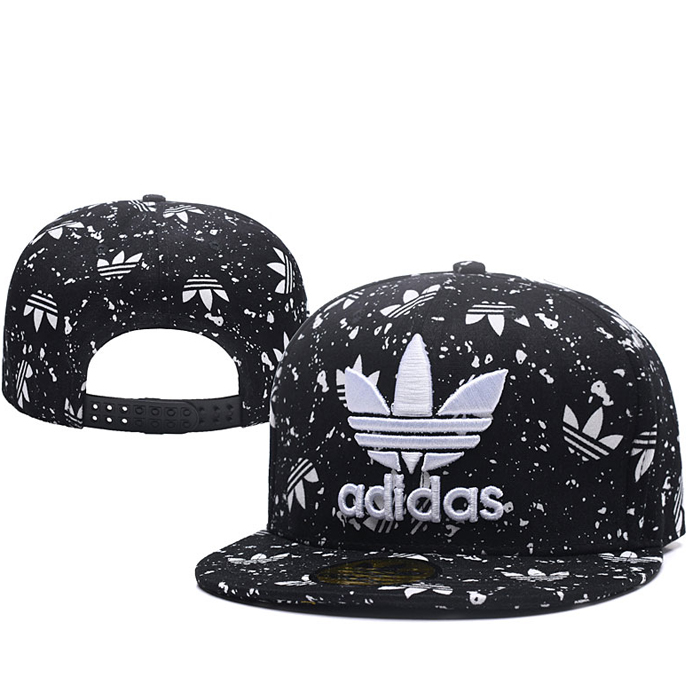 AD letter fashion trend cap baseball cap men and women casual hat-Black/White_41343
