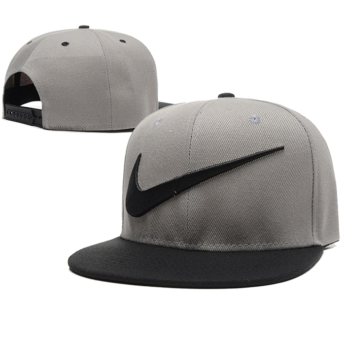 NK letter fashion trend cap baseball cap men and women casual hat-Gray/Black_75104