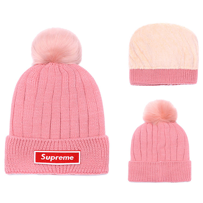 Supreme letter fashion trend cap baseball cap men and women casual hat-Pink_50666