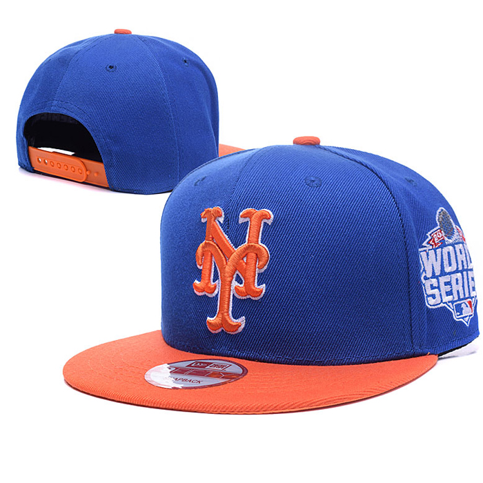 NY letter fashion trend cap baseball cap men and women casual hat-Blue/Orange_44361