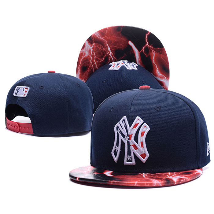 NY letter fashion trend cap baseball cap men and women casual hat-Navy Blue_66769