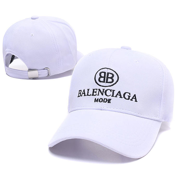Balenciaga letter fashion trend cap baseball cap men and women casual hat-White_41506
