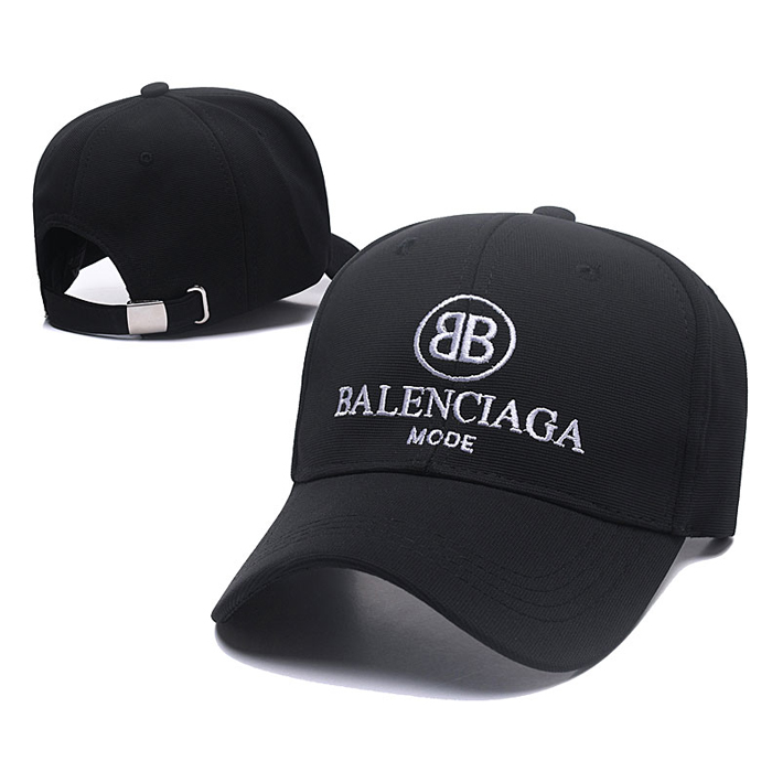 Balenciaga letter fashion trend cap baseball cap men and women casual hat-Black_79616