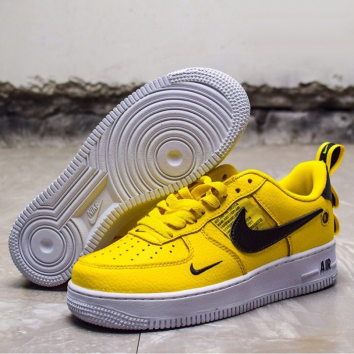 Crossover Air Force 1 07 LV8 Utility Pack Running Shoes-Yellow/Black_57674