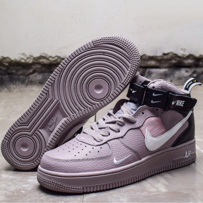 Air Force 1 Mid LV8 AF1 GS Running Shoes-Light Purple_57458
