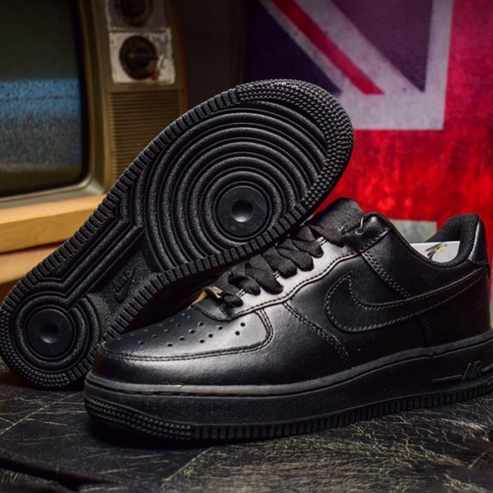 Air Force 1 Low AF1 Runing Shoes-All Black_53739