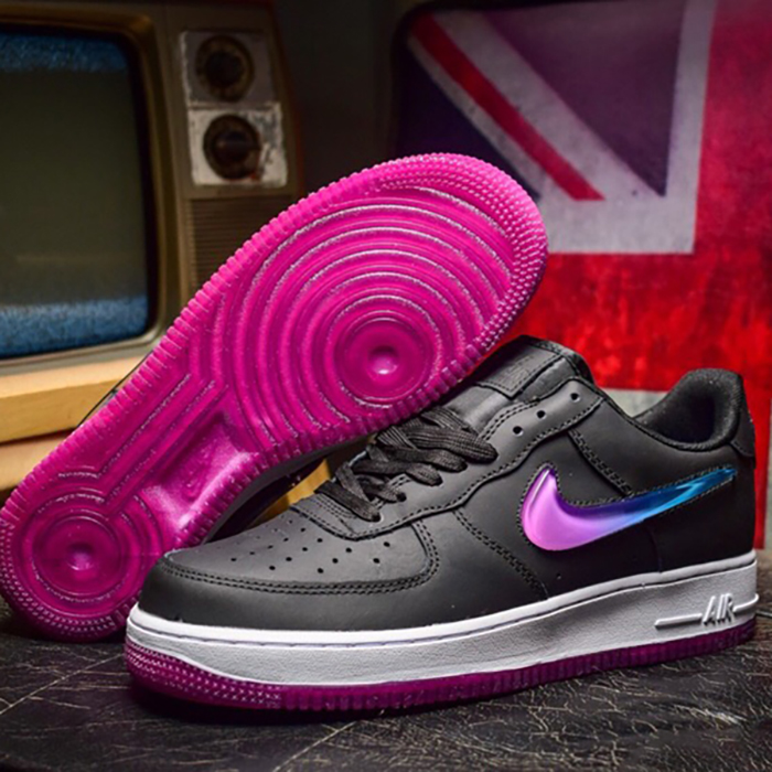 Air Force AF1 Wmns Jelly Puff Runing Shoes-Black/White_14045