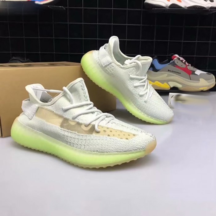 X Kanye YEEZY BOOST 350 Running Shoes-Gray/Green_39085