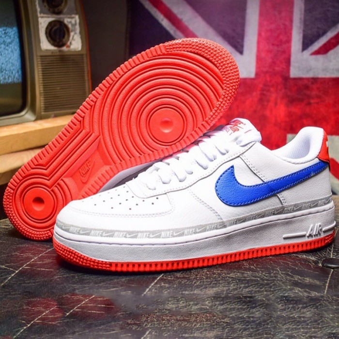 AIR FORCE 1 AF1 Running Shoes-White/Blue_34045